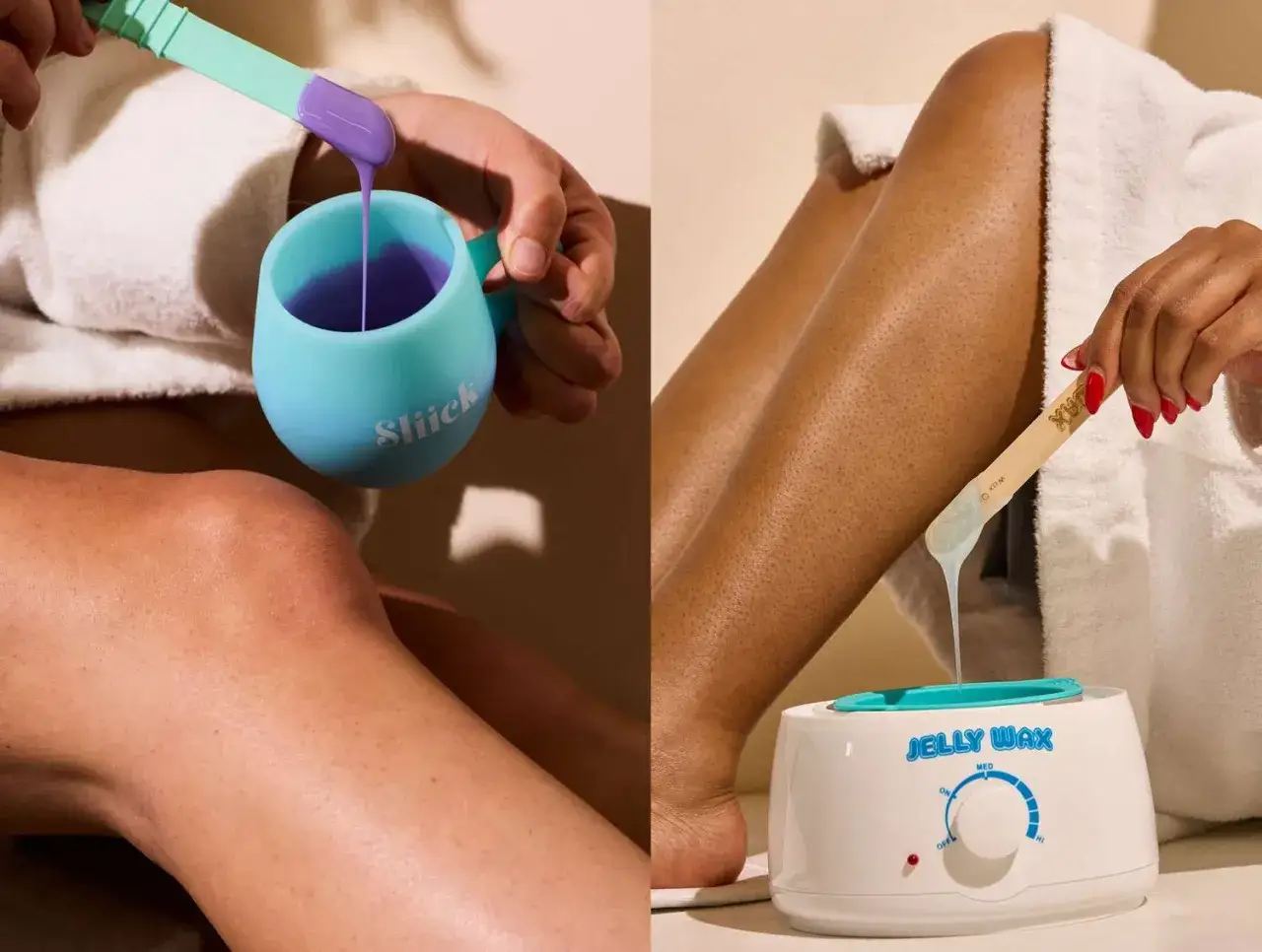 Förbered dig för att vaxa ryggen hemma med denna jelly wax-värmare och applikator.