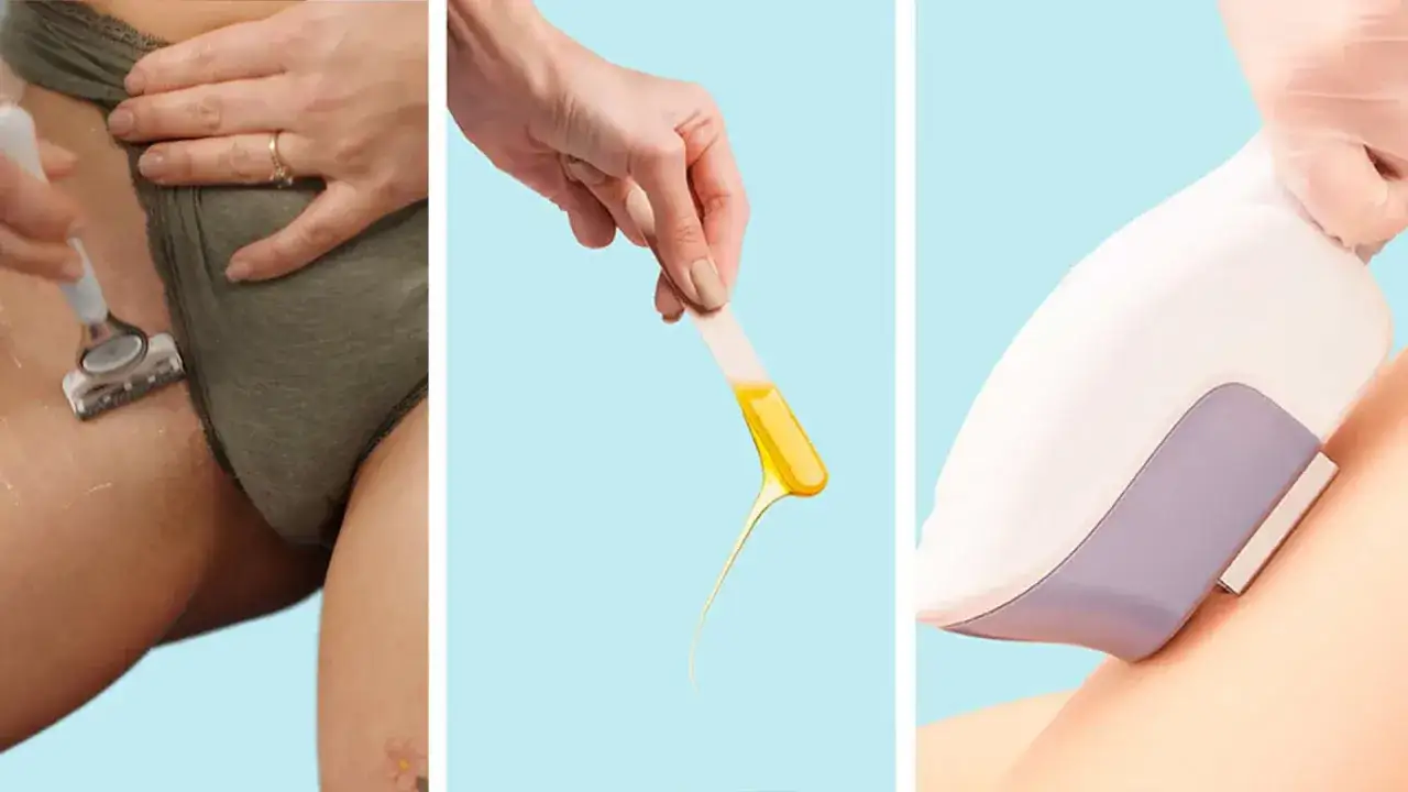 Rakning, vaxning och laserbehandling för att ta bort hår på snippan.